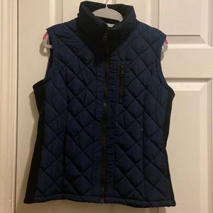 Andrew Marc blue quilted vest small
